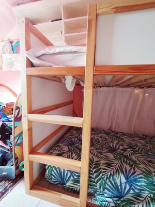 Cama y Litera reversible de madera de IKEA