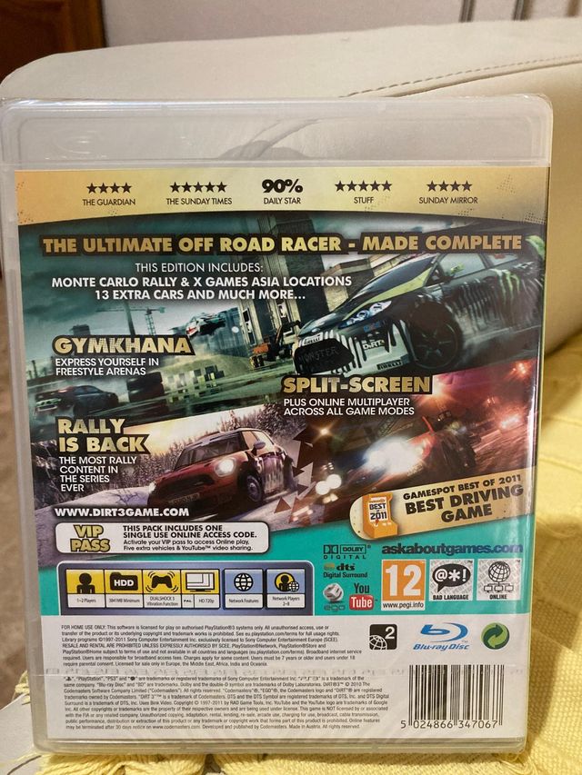 Dirt 3 complete edition playstation 3