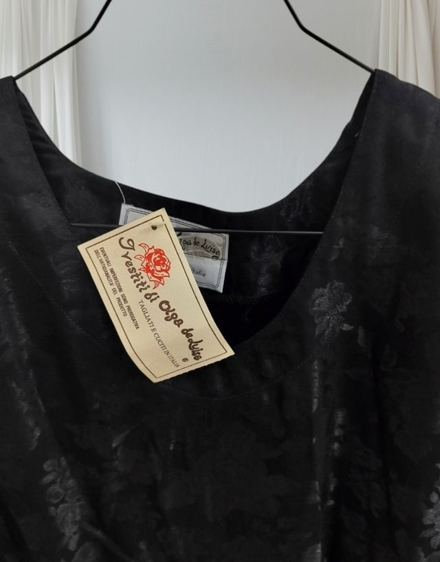 Abito sartoriale estivo Olga Positano nero tg U