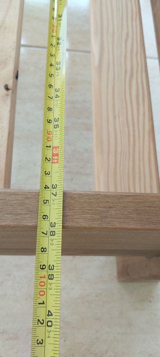 Estructura de cama madera rustica