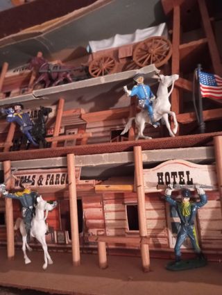 Todo el oeste americano fuerte todo madera antiguo