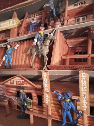 Todo el oeste americano fuerte todo madera antiguo