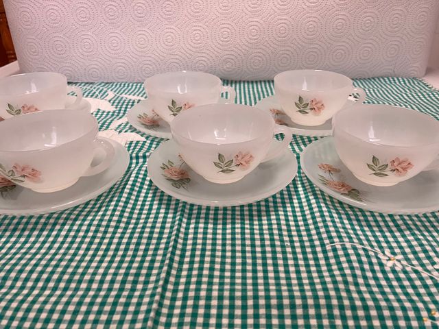 Juego de café Arcopal rosas