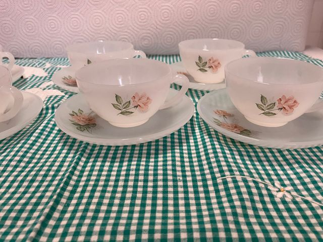 Juego de café Arcopal rosas