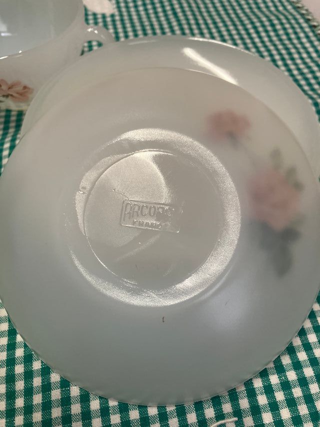 Juego de café Arcopal rosas