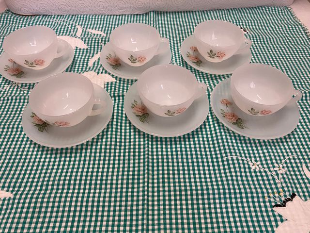 Juego de café Arcopal rosas