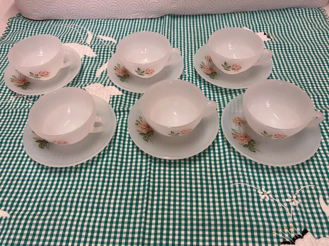 Juego de café Arcopal rosas