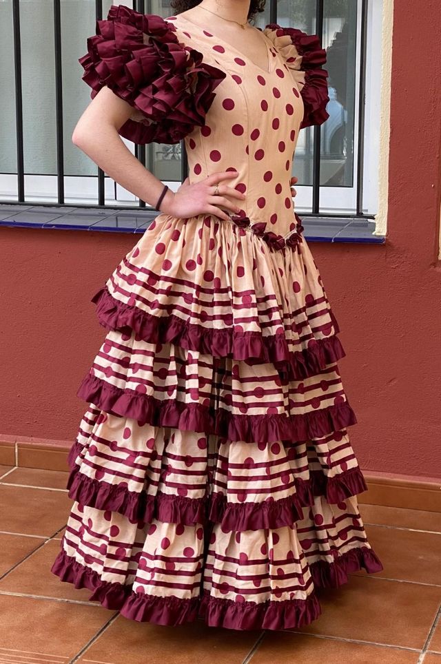 Traje de flamenca talla 36
