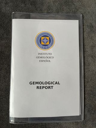 Aguamarina certificado gema