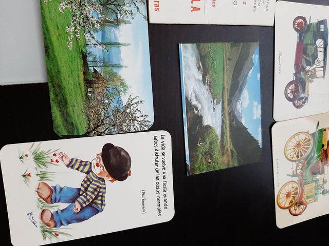 Lote de calendarios de bolsillo desde 1970