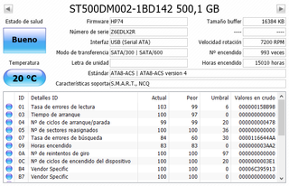 Disco duro de 500Gb interno SATA 3.5”