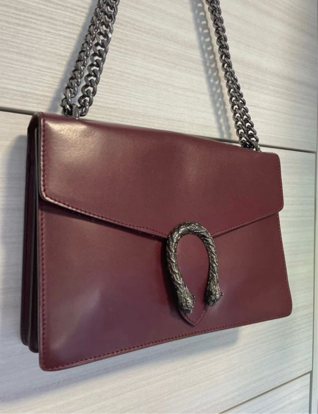 Borsa vera pelle bordeaux