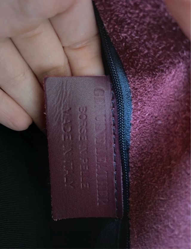 Borsa vera pelle bordeaux
