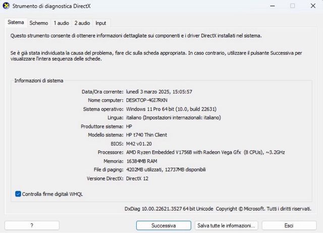 HP T740 Thin Client 16GB DDR4 256Gb Ssd Amd Ryzen