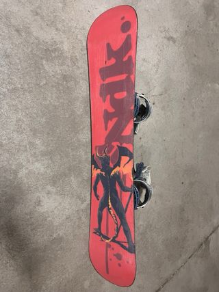 Tabla snow board y botas niño niña
