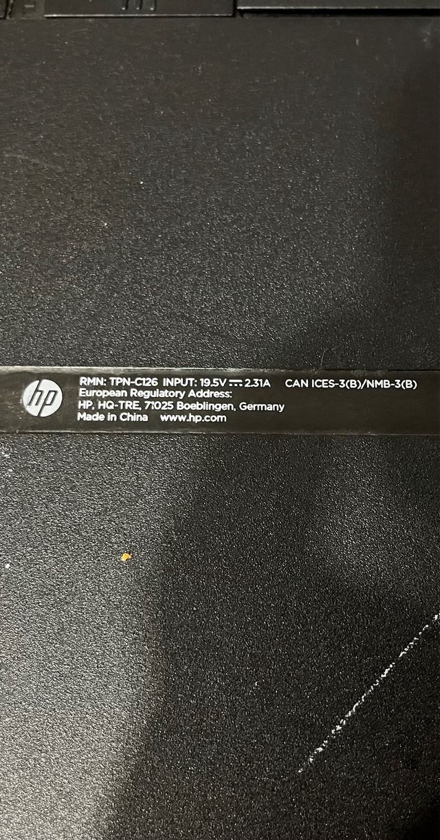 Portatil HP 15’6”