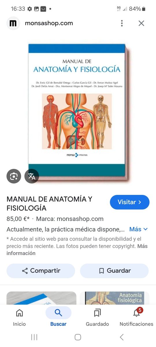 Manual de anatomía y fisiología (Spanish Edition)
