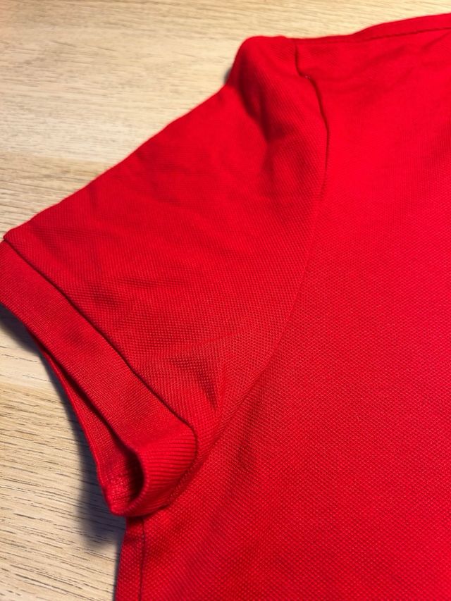 Polo lacoste rojo auténtico talla 40 mujer. Nuevo
