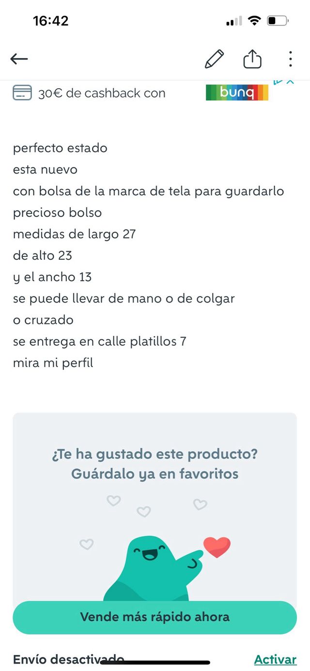 Bolso Anekke  y bolsa para guardarlo