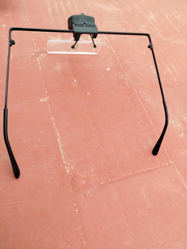 Gafas lupa con luz
