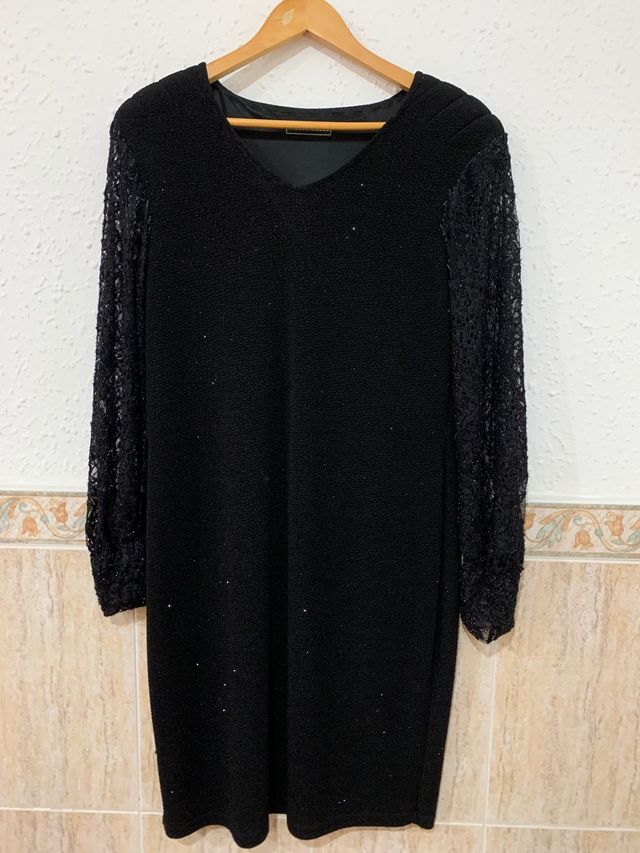 Vestido negro elegante T/46