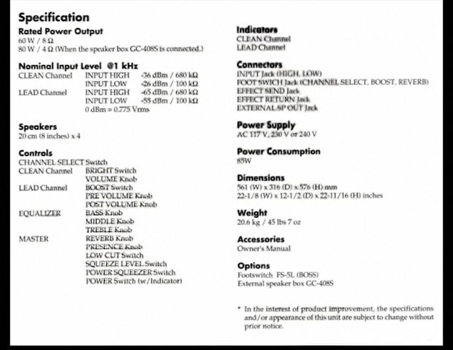 Amplificador de guitarra Roland