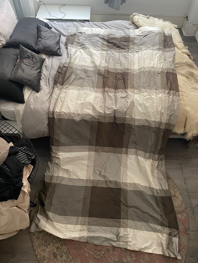 Cortinas cuadros seda 260x260