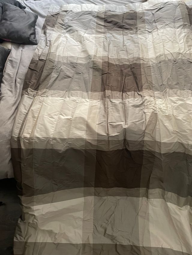 Cortinas cuadros seda 260x260