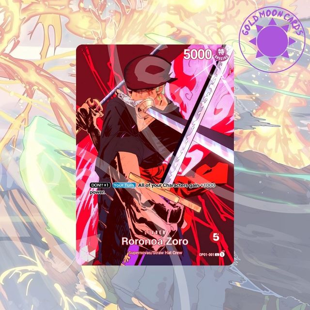 Roronoa Zoro OP01-001 CUSTOM Líder
