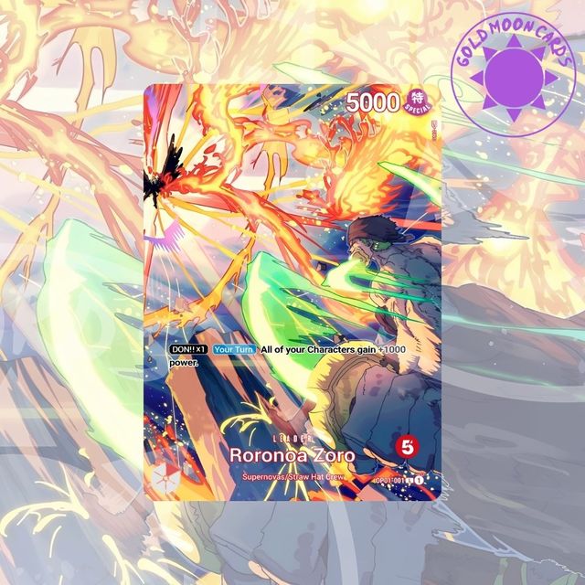 Roronoa Zoro OP01-001 CUSTOM Líder