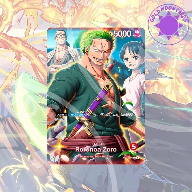 Roronoa Zoro OP01-001 CUSTOM Líder