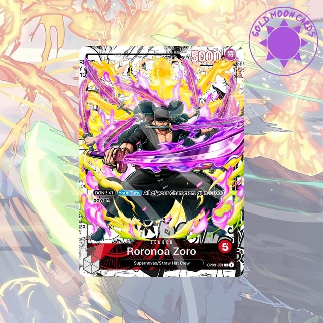 Roronoa Zoro OP01-001 CUSTOM Líder