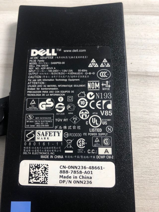 Cargador Portátil DELL 19.5V 4.62A