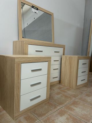 Dormitorio Matrimonio ! Comoda + 2 Mesitas, Espejo