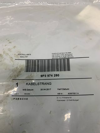 CABLEADO SISTEMA ESCAPE DEPORTIVO PORSCHE 911 991