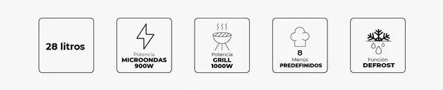 LIQUIDACION: Microondas EAS Electric con grill 28L