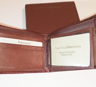 Cartera Perry Ellis para hombre. Nueva
