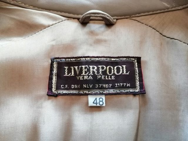 Giaccone da donna in vera pelle colore panna Tg.48