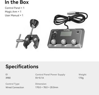 SMALLRIG Panel de Control para Luz de Video