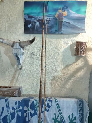 Caña de pescar bambú 