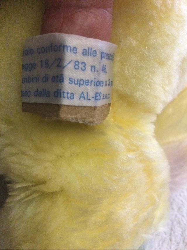 Peluche VintageConiglietto anni 70  Color
