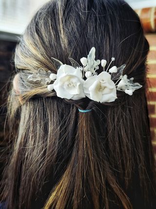 Tocado novia comunión 