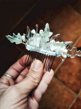 Tocado novia comunión 