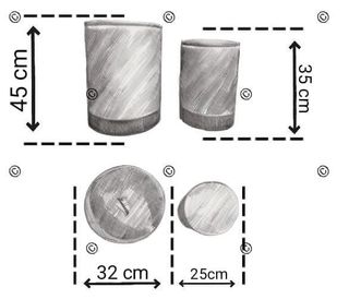 NUOVO POUF 1 GRANDE 1 PICCOLO