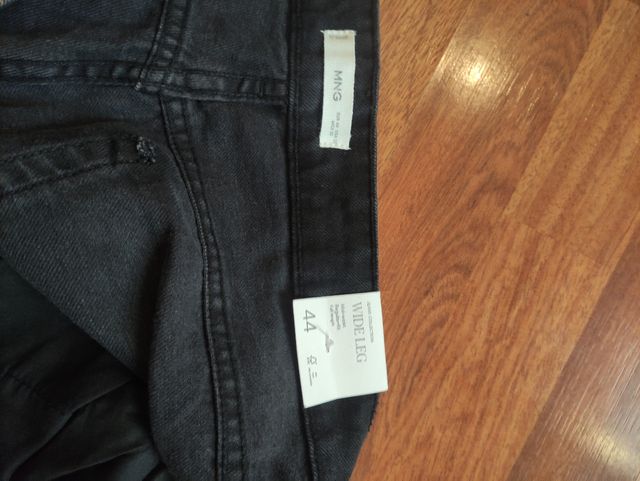 Jeans rectos foil mujer Mango