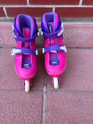 Patines Línea Niños Oxelo Play 3 Rosa
