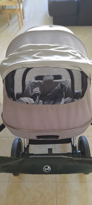 carrito cybex priam platinum completo gris y plata