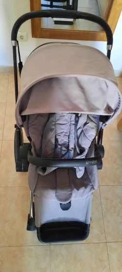 carrito cybex priam platinum completo gris y plata