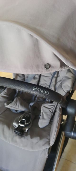 carrito cybex priam platinum completo gris y plata