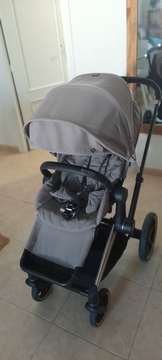 carrito cybex priam platinum completo gris y plata